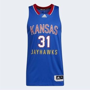 Kansas Jayhawks #31 Woodard ADIDAS Swingman Basketball Jersey Tank Top Size 2XL